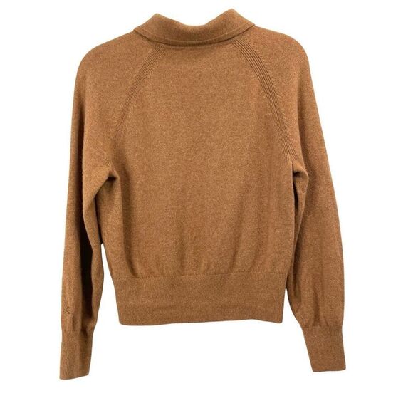 Everlane cashmere blend collared sweater top Size S caramel camel neutral‎ - Picture 8 of 10